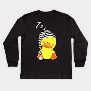 Ducks Doing Cute Things Kids Long Sleeve T-Shirt